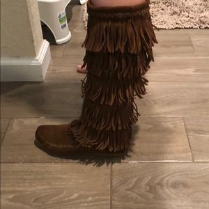 Minnetonka Authentic soft leather boots.